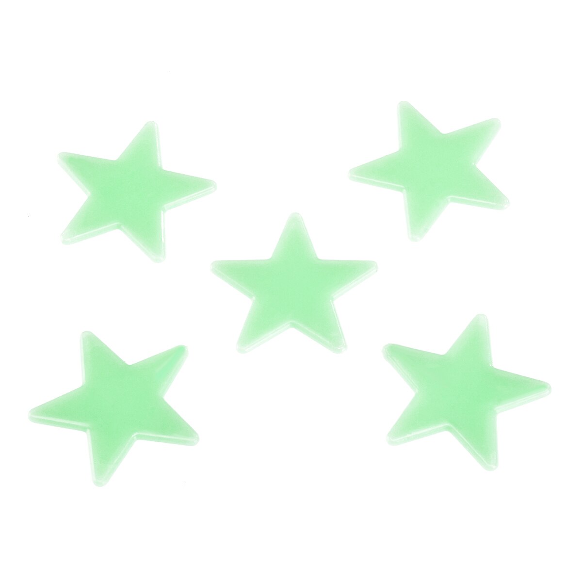 100Pcs 3Cm Lichtgevende Sticker Lichtgevende Ster Sticker Staande Lichtgevende Muursticker Lichtgevende Ster Sticker Tl Sticker
