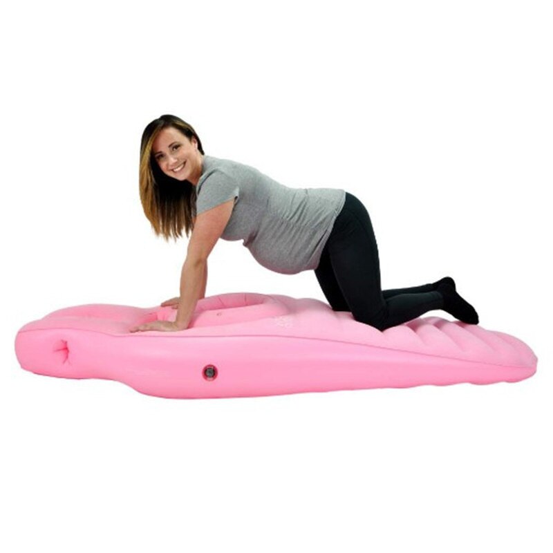 Yoga matt Für Schwangere Frauen Komfortable Beflockung PVC Aufblasbare Matratze Mit See ÜSpund Zu Hause Sport Fitnessstudio Fitness Pilates Pads
