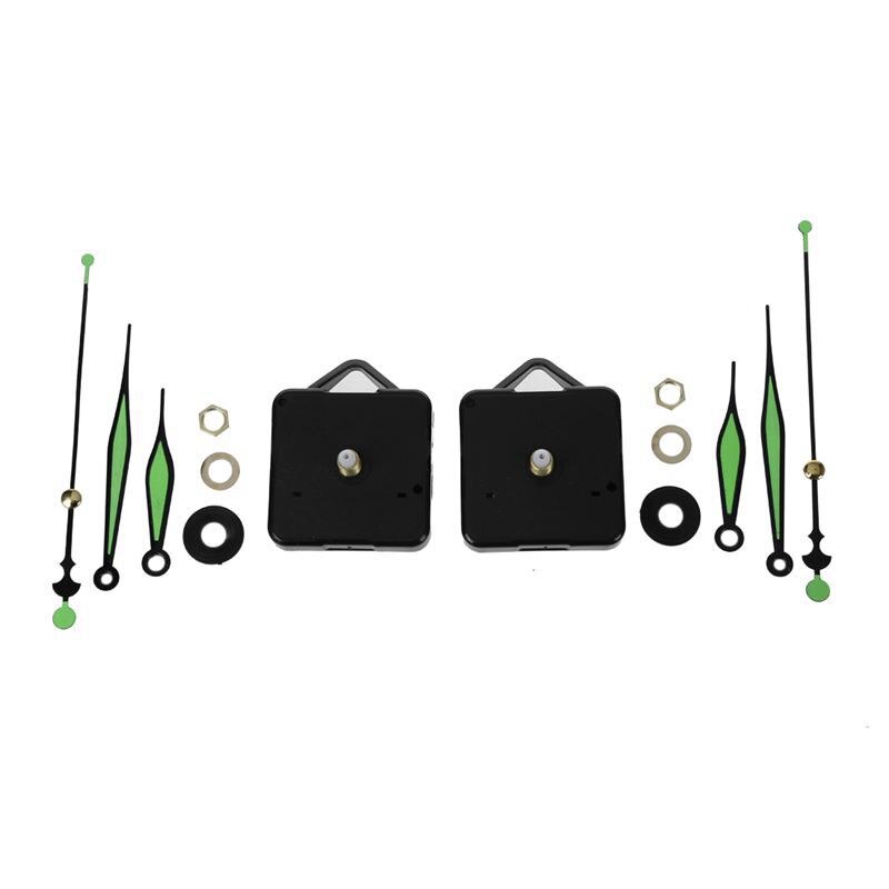 2 stuks lichtgevende kwartsklok spindelmechanisme reparatieset
