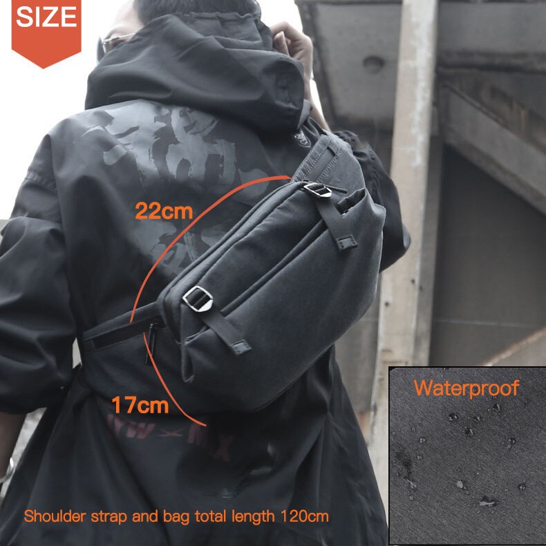 FYUZE Neue Taschen für Männer Pack Männlichen Schulter Tasche Taille Taschen Wasserdicht Anti Diebstahl Brust umhängetaschen