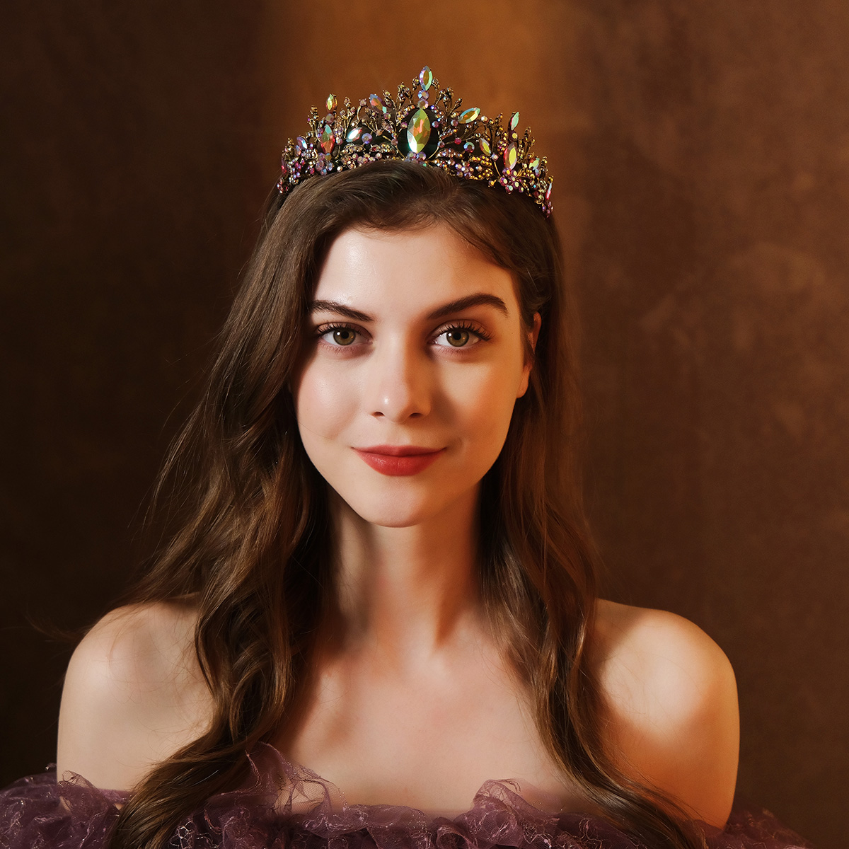Luxo cristal strass coroa para mulheres, artesanal tiara, clássico, princesa, acessórios de cabelo para ocasiões importantes, moda
