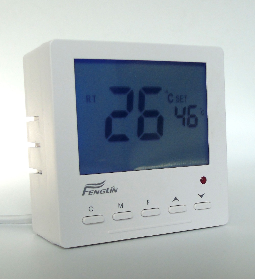 25A 5KW External installation digital floor heating thermostat for heater