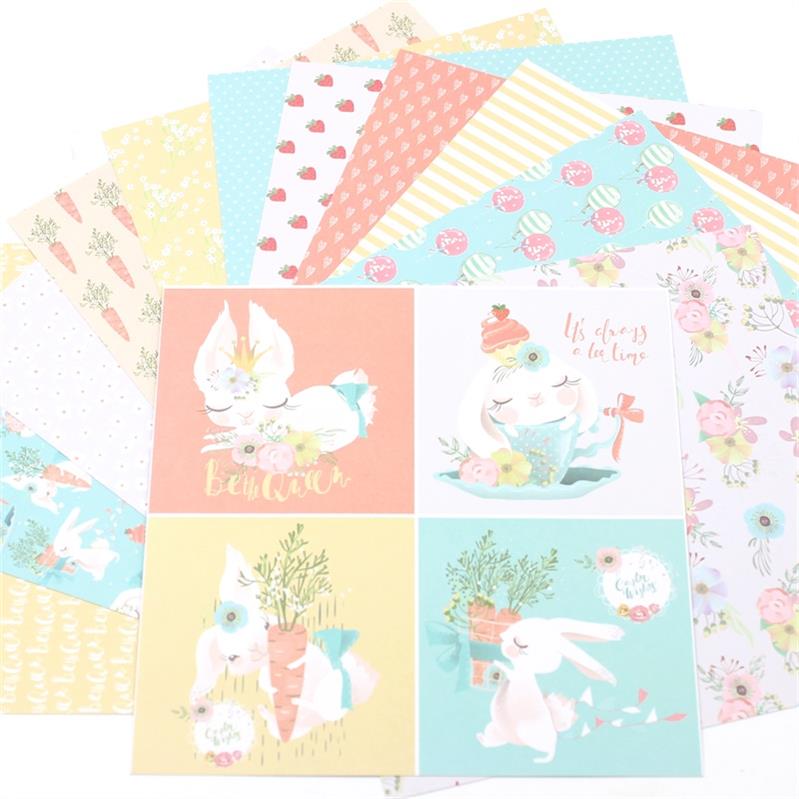 KSCRAFT 6" Single-side Printed Mixed Series pattern papercraft art paper handmade scrapbooking kit set book: Brown