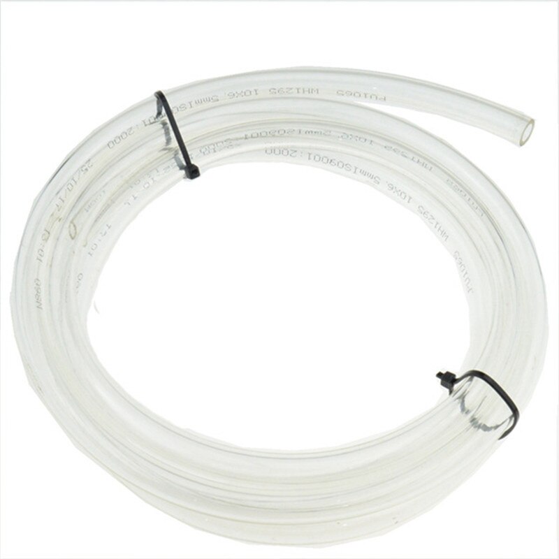 Tubo neumático de PU de 1 metro, 4x2,5mm, 6x4mm, 8x5mm, 10x6,5mm, 12x8, 14x10mm, 16X12mm, manguera de compresor de aire: Transparent / 6mmx4mm