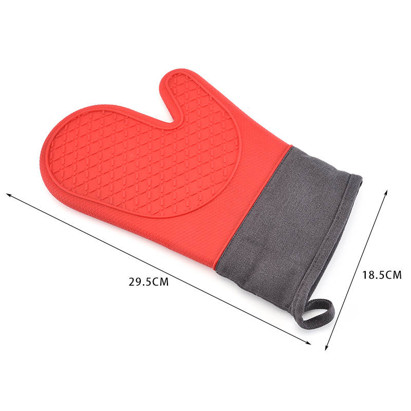 Ein Stck Silikon Handschuhe Mikrowelle Handschuh verrotten Schwarz Wärme Beständig Tablett Schüssel Halfter Küche Backen Kochen Werkzeug Pad Hand Clip