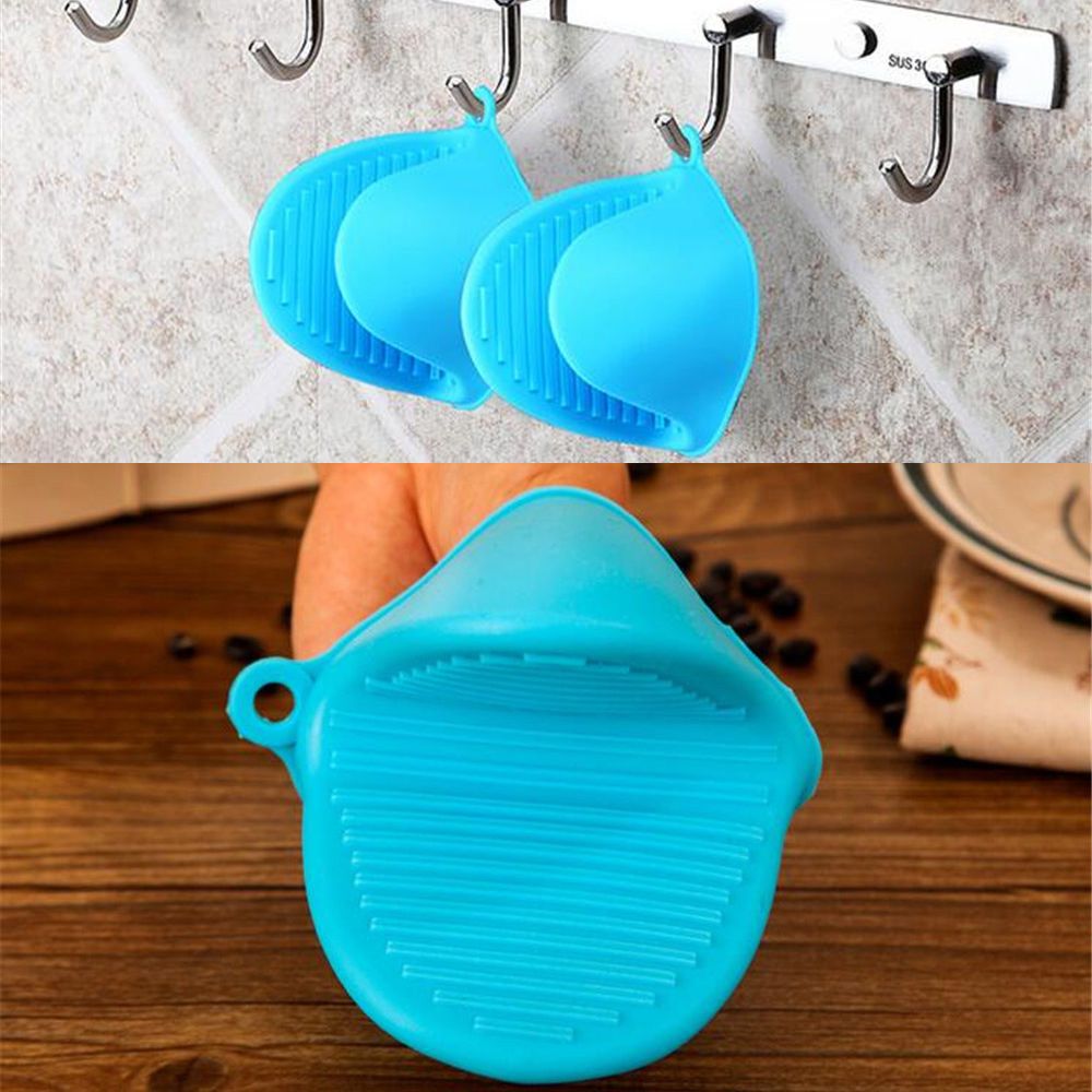 Siliconen Keuken Organizer Geïsoleerde Warmte Pot Clips Magnetron Handschoenen Hete Plaat Clip 1 PCS Anti-brandwonden Dikker