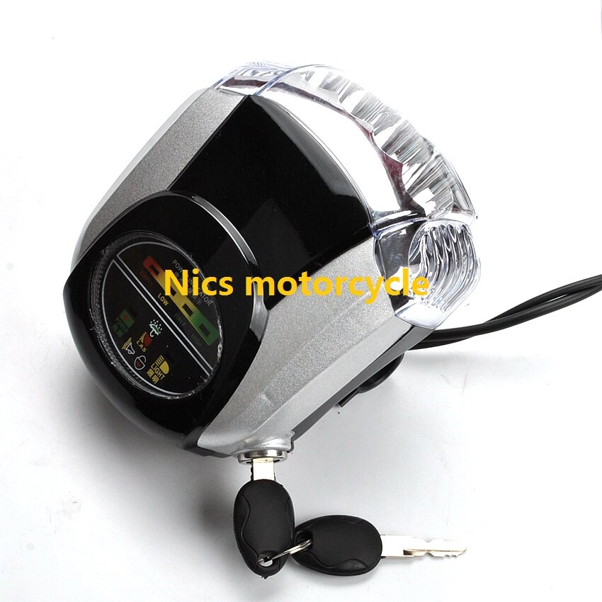 60V fat tire electric scooter LED headlight instrument key switch horn
