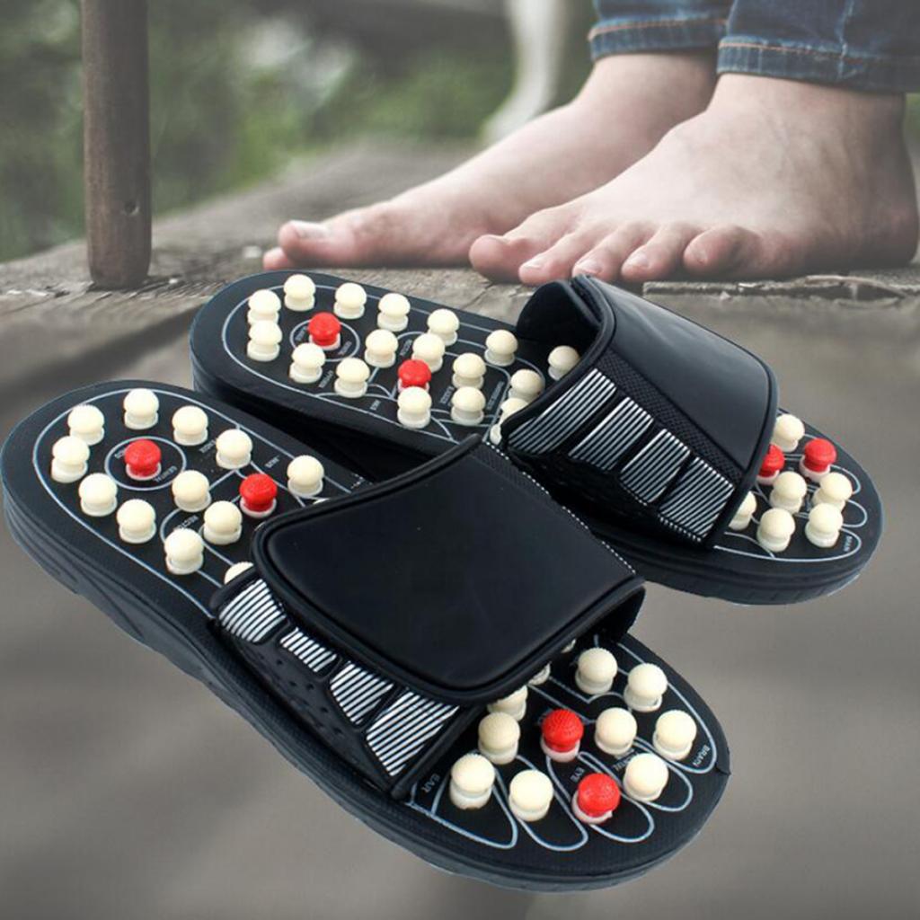 1 Paar Antislip Voet Massage Slippers Acupunt Massage Sandaal Reflexologie Sandalen Voet Massager Schoenen Voor Vrouwen Mannen Ouderen