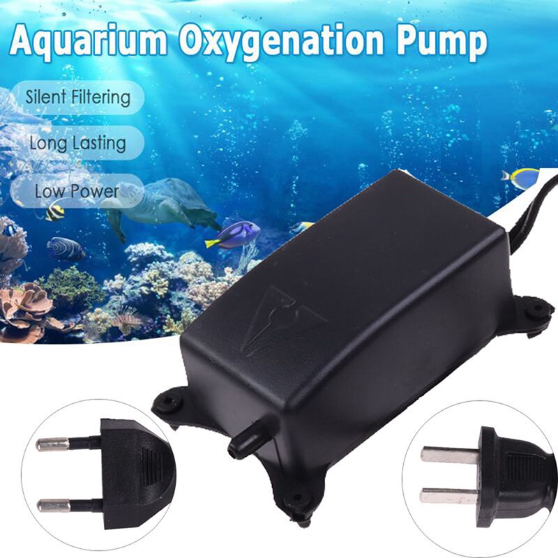 1.2L/Min Aquarium Luchtpomp Fish Tank Mini Air Compressor Zuurstof Pomp Aquarium Aquarium Zuurstof Pomp Ultra Low noise