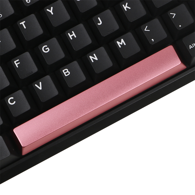 Mechanical Keyboard Metal Blank Space Bar Keycap 6.25U 6.25X Aluminum Alloy CNC Anodic Oxidation Spacebar Key Caps OEM Profile