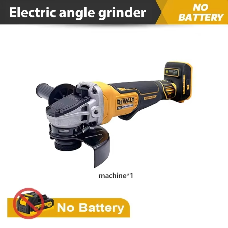 Dewalt DCG406 125 MM/100 MM Draadloze Borstelloze Haakse Slijper 9000 RPM Snijmachine Polijstmachine Voor 20 V Lithium batterijen: YELLOW