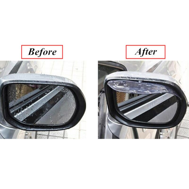 Car Side Wing Mirror Rain Protector Cover Cap,Waterproof Eyebrow Rain Guard for Car Auto Rear View Mirror 2 Pack