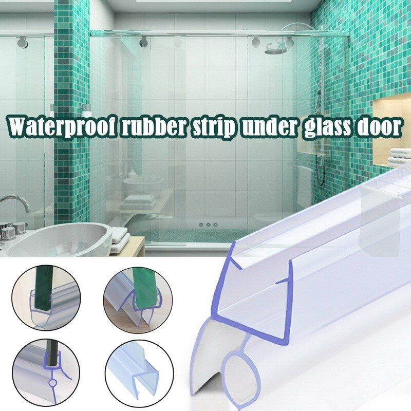 2PCS Glass Thickness 4-6mm Seal Ring Strip For Shower Bathroom Screen Door Weatherstrip Window Glass Fixture Daily Tools