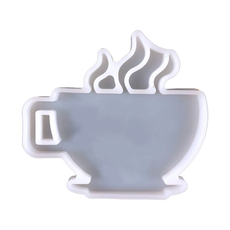 Koffie Cup Shaped Silicone Mold Sleutelhanger Epoxyhars Casting Mould Voor Diy Craft