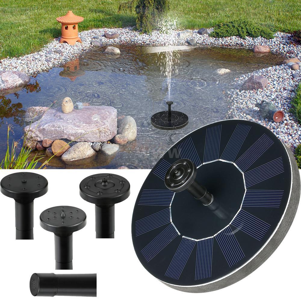 Mini Solar Power Water Fountain Garden Pool Pond 30-45cm Outdoor Solar Panel Bird Bath Floating Water Fountain Pump Garden Decor