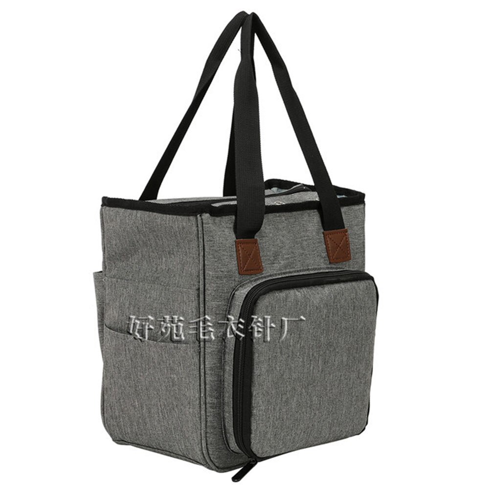 Knitting Bag Portable Yarn Storage Bag Tote for Wool Crochet Hooks Knitting Needles Sewing Supplies Set DIY Household Organizer: RE1959