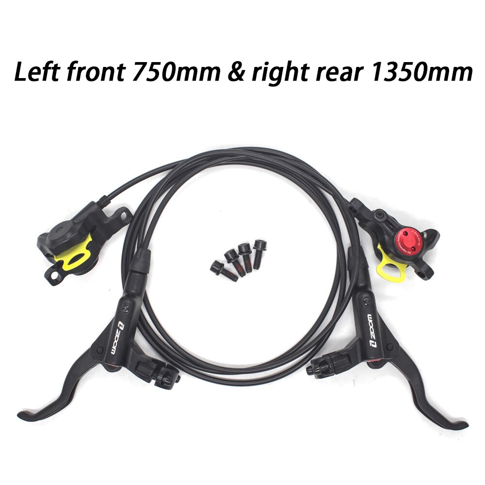Zoom hb -875 cykelbroms mtb hydraulisk skivbroms med  hs1 rotor bättre än  m395 mt200 vänster fram höger bak: Hb875 svart set