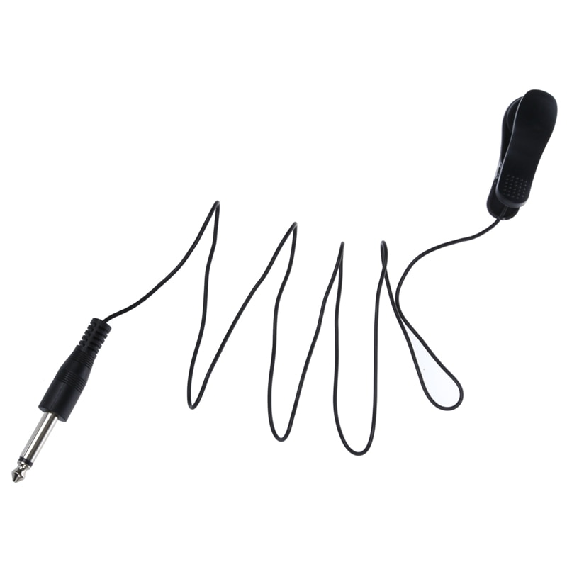 Clip acústico Universal para guitarra General, micrófono de contacto piezoeléctrico para pastilla, color negro