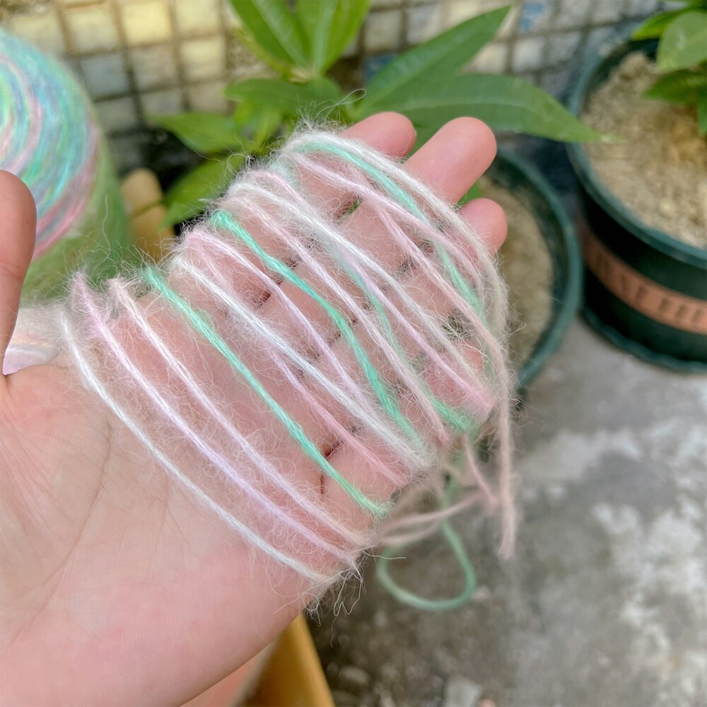 500g Medium thickness space dye spray yarn wool yarn Hand knitting Yarn for knitting mohair yarn Sewing scarf knit sweater ZL4