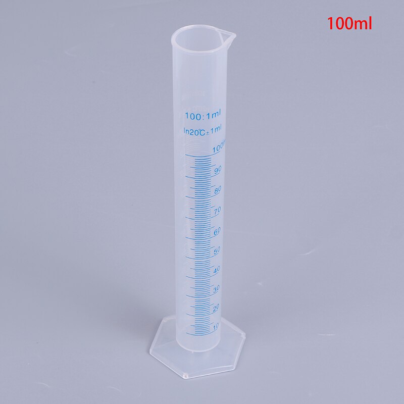 1Pcs 100ml Graduated Cylinder Measuring Cylinder Blue Scale Acid And Alkali Resistant Measuring Cylinder