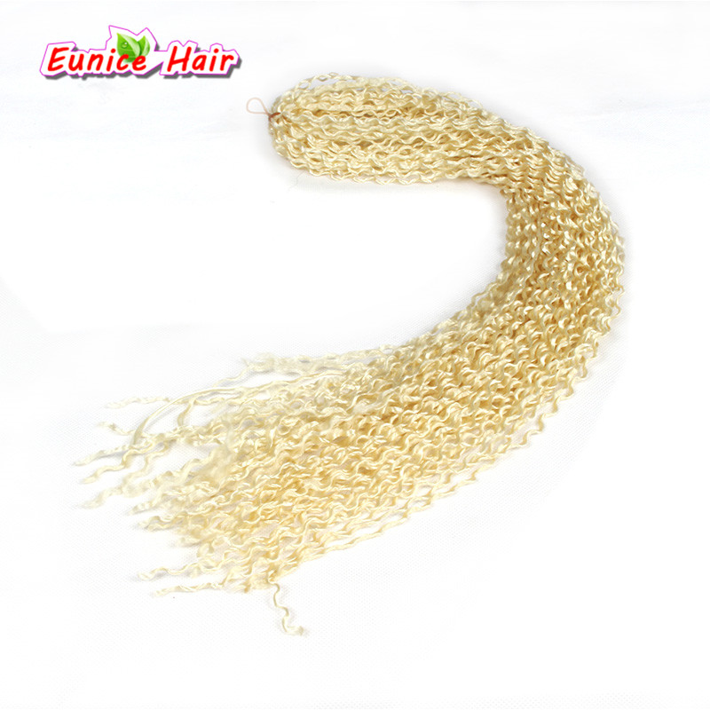 24 ''Zizi curl trenza de cabello mejor extensión de cabello sintético micro zizi de cabello libre onda de agua profunda rizado mechones de cabello