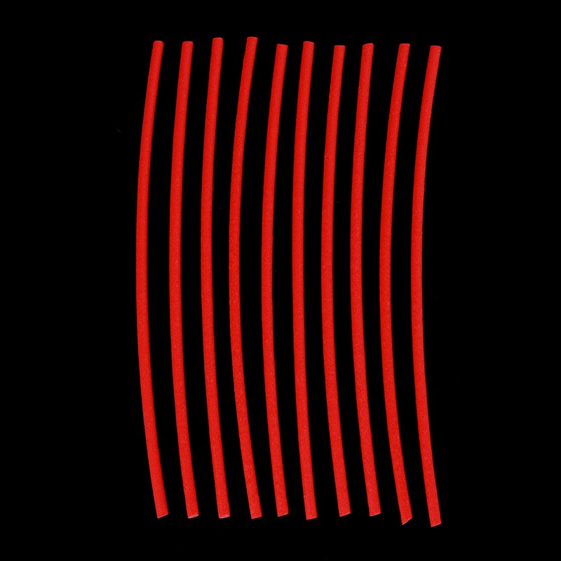 10Pcs High Density Foam Cylinder With Central Hole Fishing Float DIY Making Tool: Red