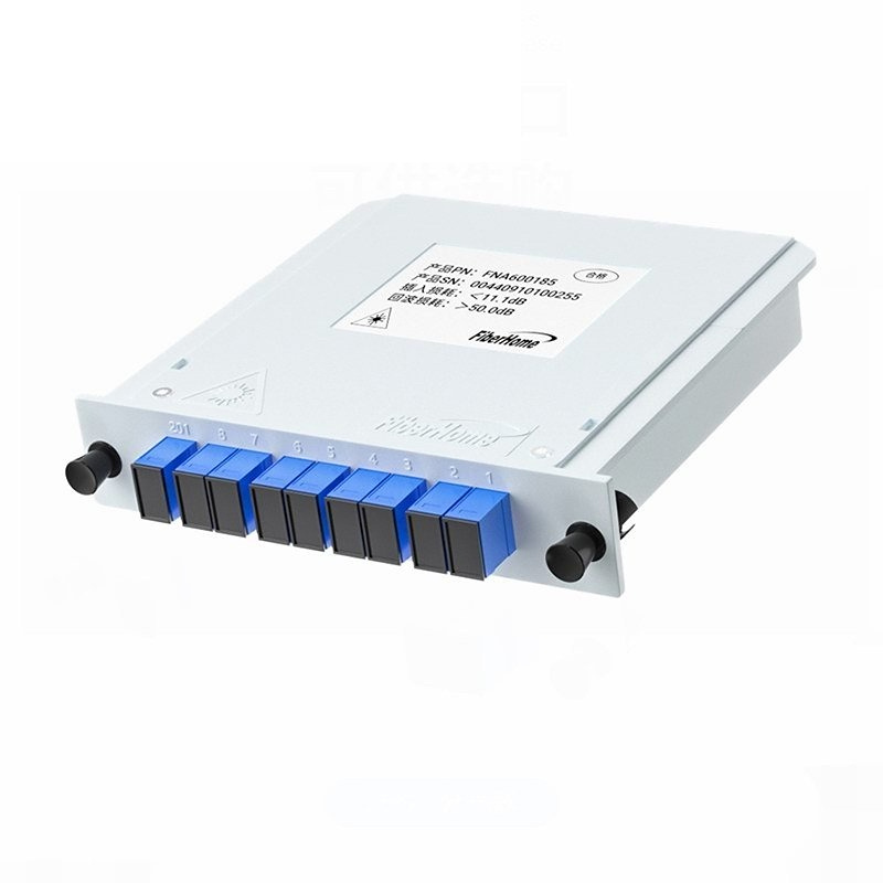Optical Fiber Splitter FTTH PLC Splitter Box 1-2 1-4 1-8 1-16 SC UPC/APC Cassette Plug-in Type Planar Waveguide Optical: Blue