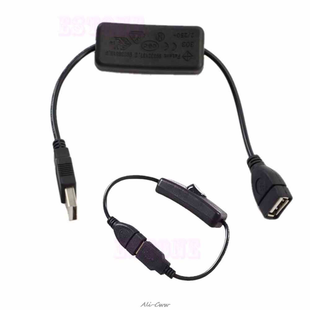 Usb Kabel Met Aan/Uit Schakelaar Toggle Power Control Voor Arduino Raspberry Pi