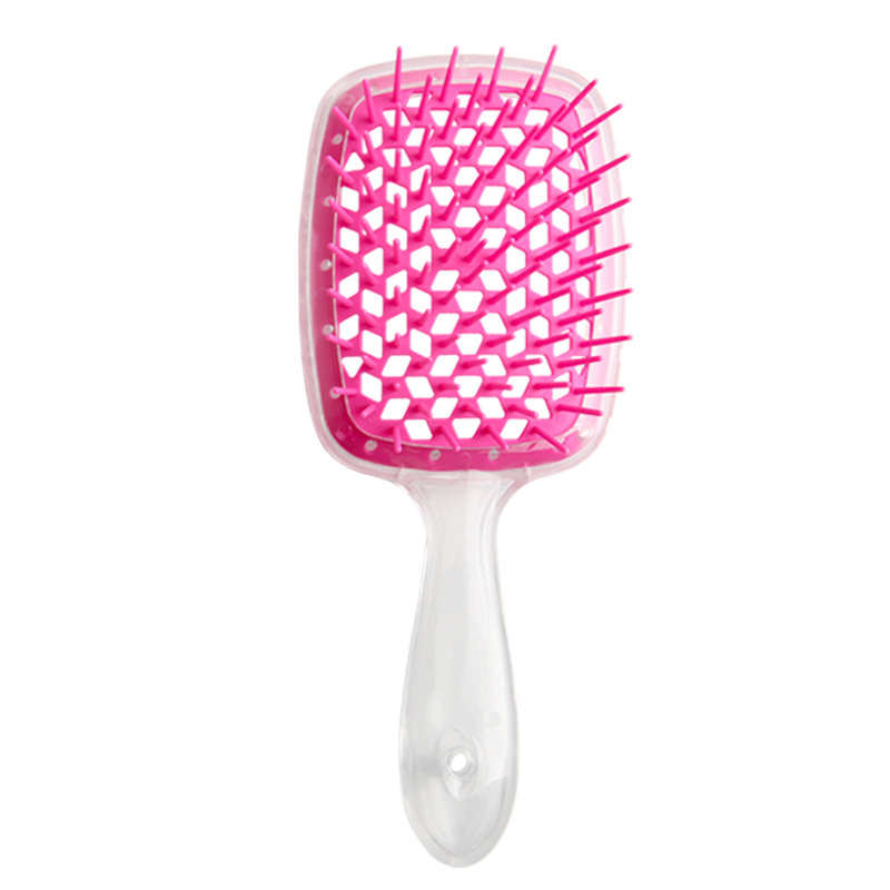 Peine con cojín de aire, peine para el cabello enredado, cepillo para desenredar el cabello, peines de masaje, cepillos para el cabello rizado húmedo, herramienta de estilismo para peluquero, 1 ud.: YELLOW
