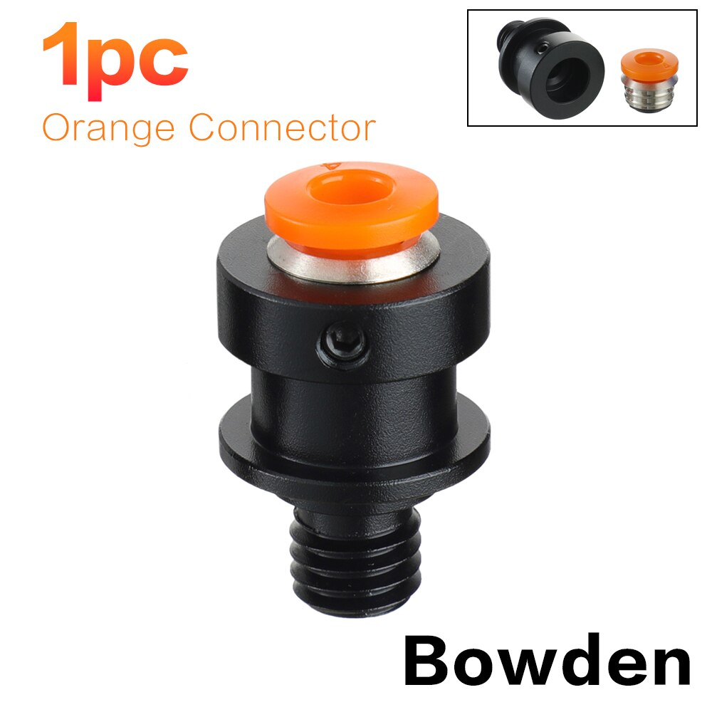 3DSWAY Pneumatic Connectors Fitting PTFE Tube Detachable Quick Jointer Coupler Hotend DIY Bowden Remote Direct 3D Printer Parts: Bowden Orange 1pc