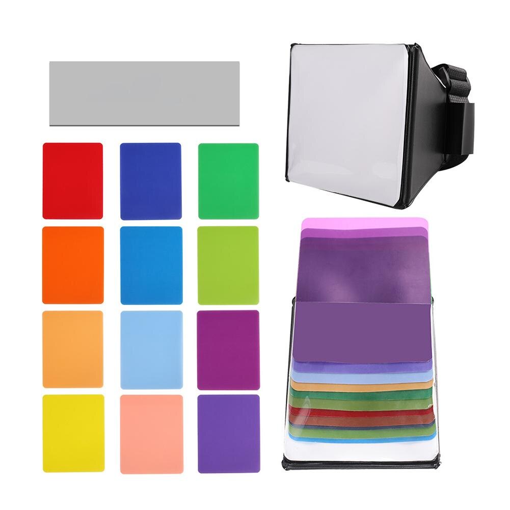 30/40cm Universal On-camera Round Photography Flash Diffuser Reflector Soft Box