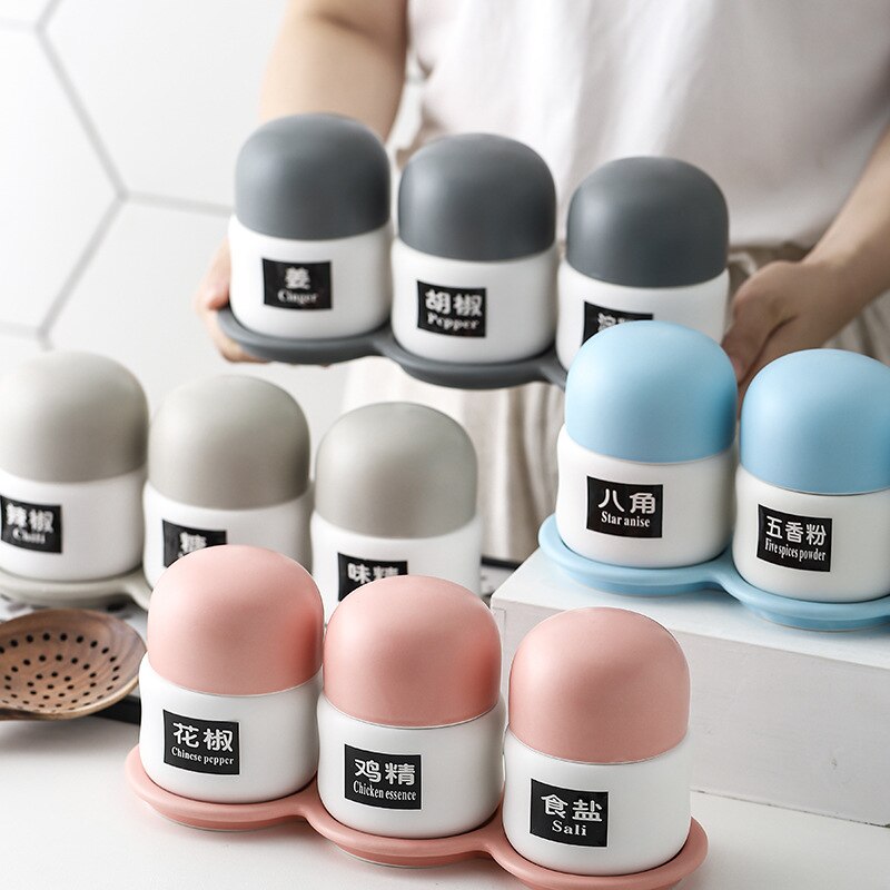 Eenvoudige stijl keramische kruik schattige porseleinen peper- en zoutstrooiers kruik restaurant huishouden