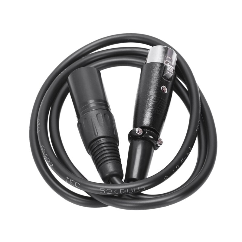 4- stifts xlr hane till xlr kvinnlig strömkabel 1m för dslr-kamerafotografering