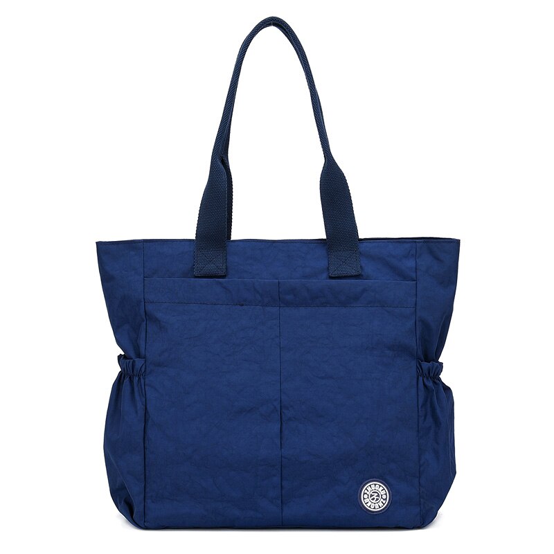 Waterdichte Nylon Vrouwen Top-handvat Tassen Handtas Mode Tote Boodschappentas Bolsas Clutch Reizen Schoudertas Feminina Bolsos Mujer: Deep Blue