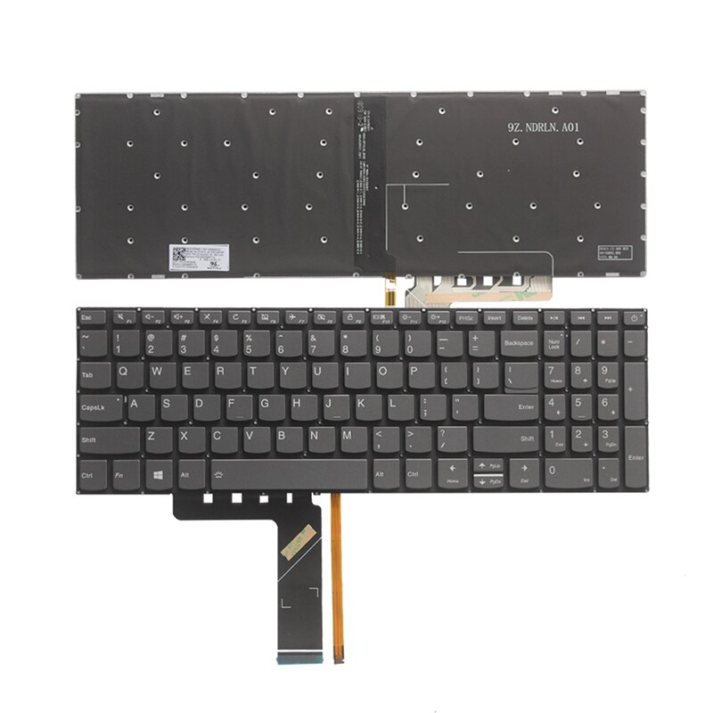 Tastiera UK Compatibile Per Lenovo IdeaPad S145 (15IWL, 15AST, 15API) - Grigia, Non Retroilluminata, Garanzia 3 Mesi