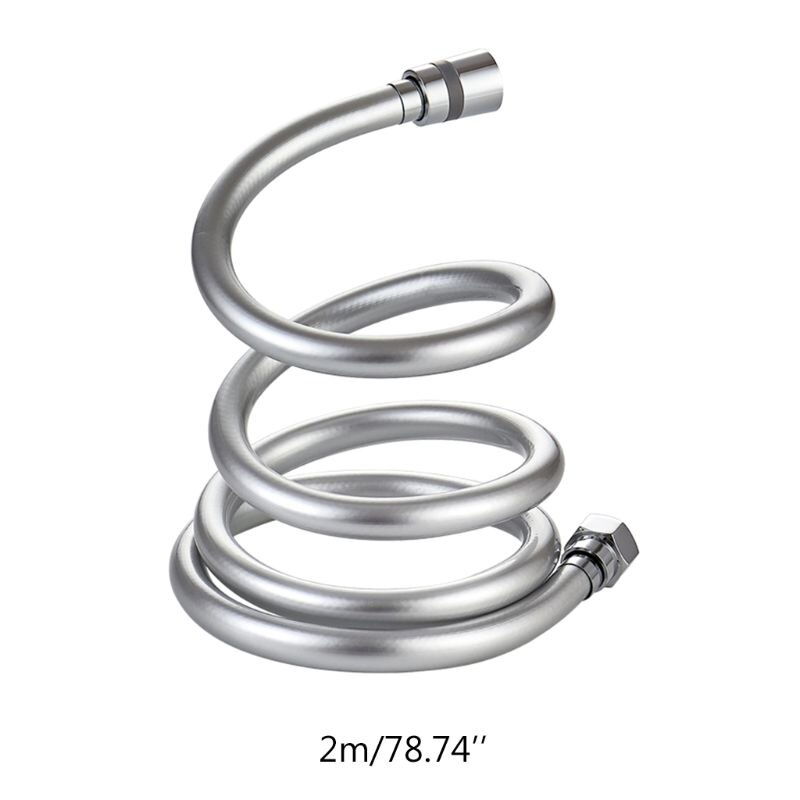 1.5/2/3m PVC Smooth Shower Hose High Pressure Thickening Handheld Head Flexible Anti Winding For Bath Parts Accessories L4MB: 1AA301065-2