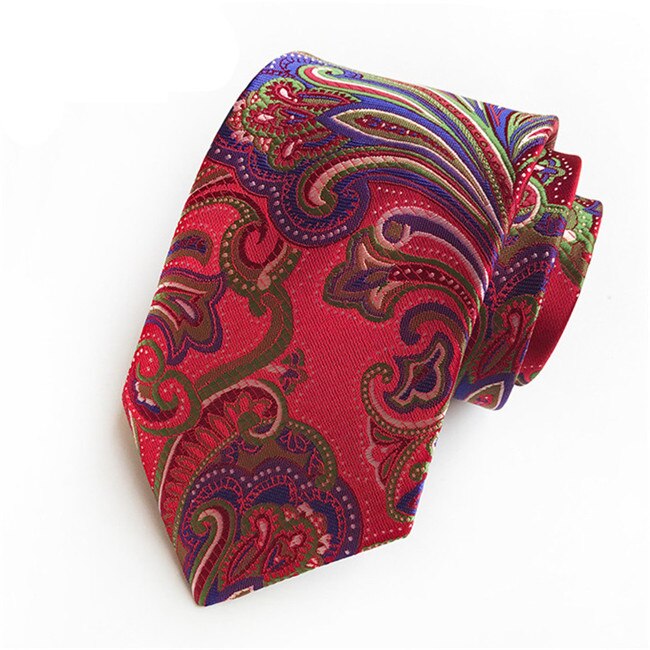 Ties for Men Wedding Business Formal Wear Neckties Polyester Jacquard Ties 8 CM Neckwear Men