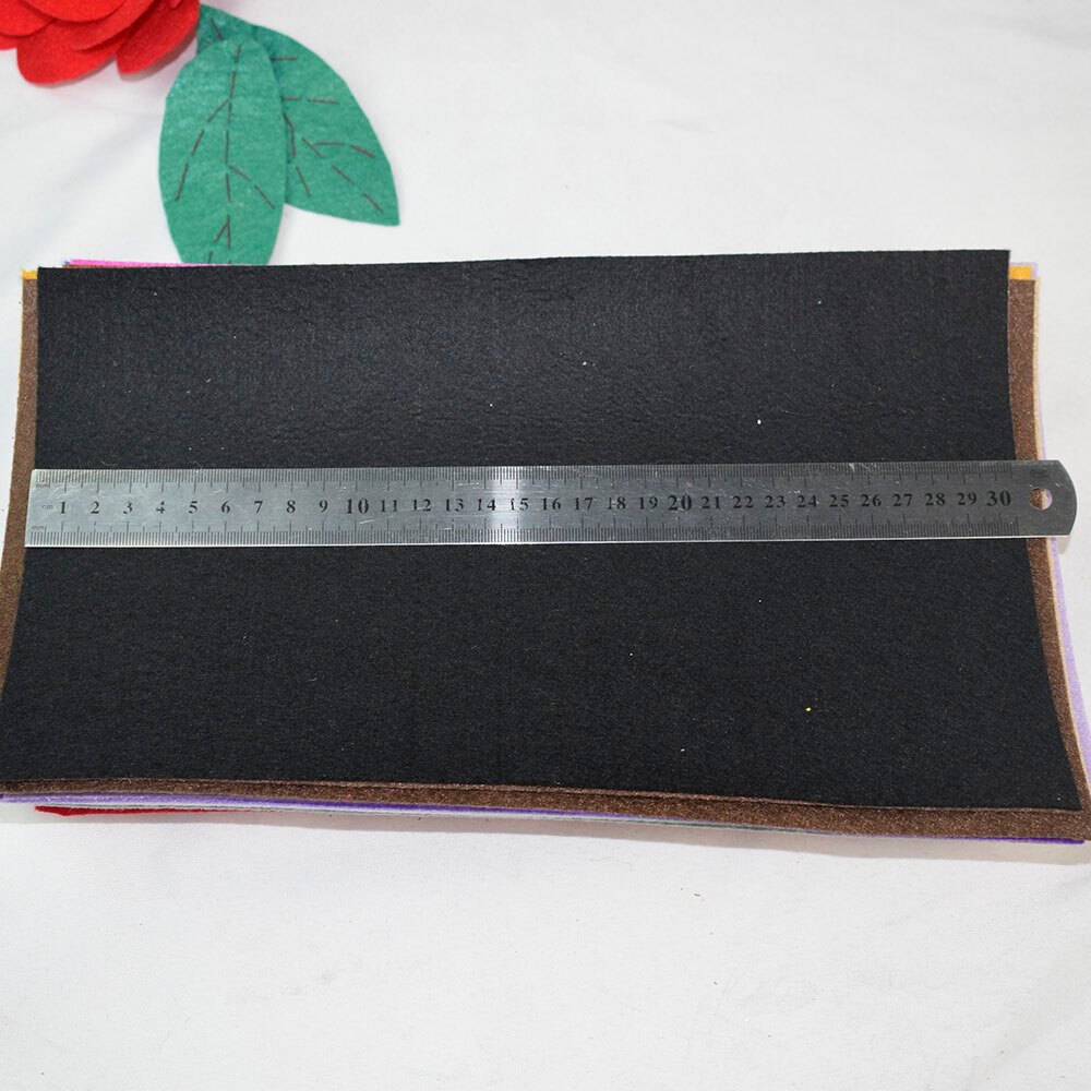 23 farver 30 x 15cm 2mm filt stof ikke vævet håndlavet nål fieltro hård tyk vilt manualidades gør det selv håndværk filt blomster materiale