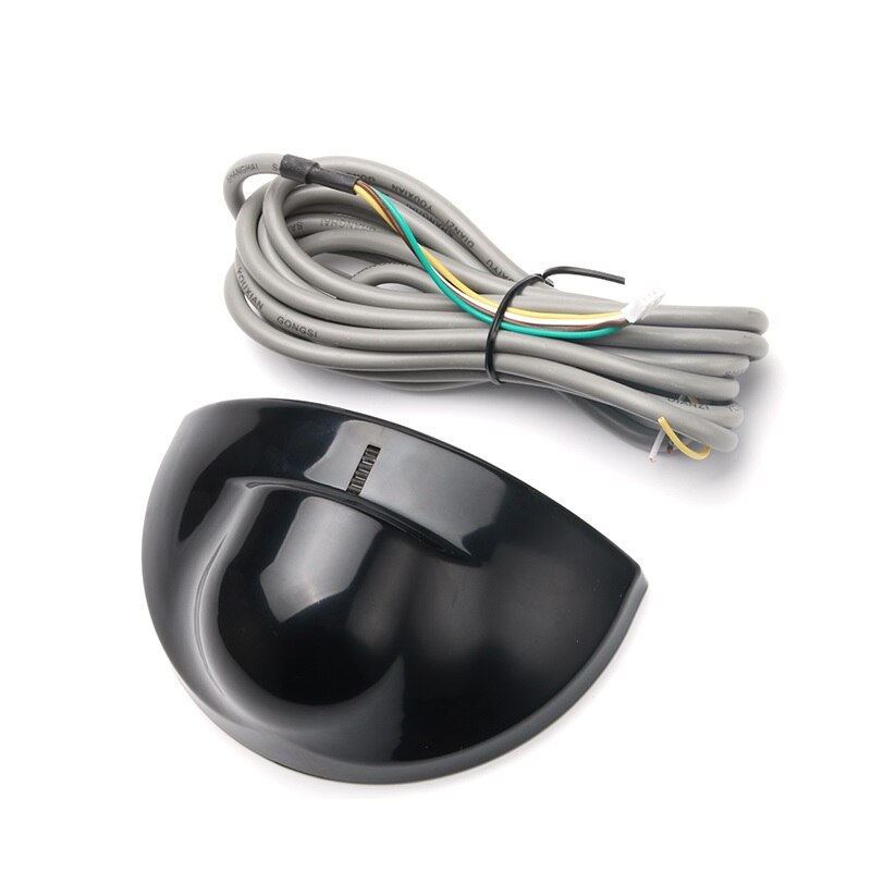 24.125GHz Universal Microwave Motion Sensor automatic swing sliding glass door infrared beam sensor for automatic door opening: Black round