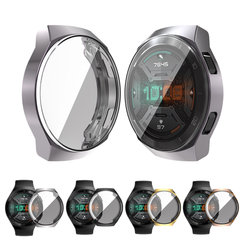 For Huawei Watch GT 2e Silicone Case Plating Soft TPU Protector Cover For Huawei GT 2E Frame Screen Protection Shell Accessories