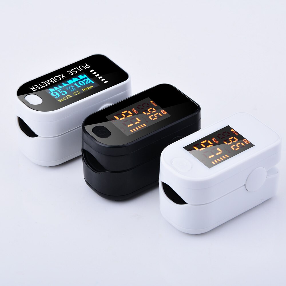 Draagbare vingerpulsoximeter led vingertopoximeter vingeroximeter spo 2 pr pi rr zuurstofsaturatiemonitor voor de gezondheidszorg