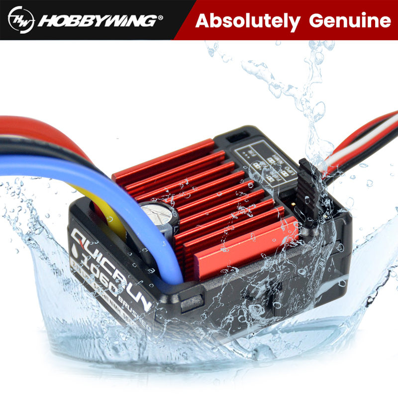 RC Auto Original Hobbywing QuicRun WP-1060 1060 60A Wasserdichte Gebürstet Elektronische Geschwindigkeit Regler ESC 6V/3A Für 1:10 Raupe Auto