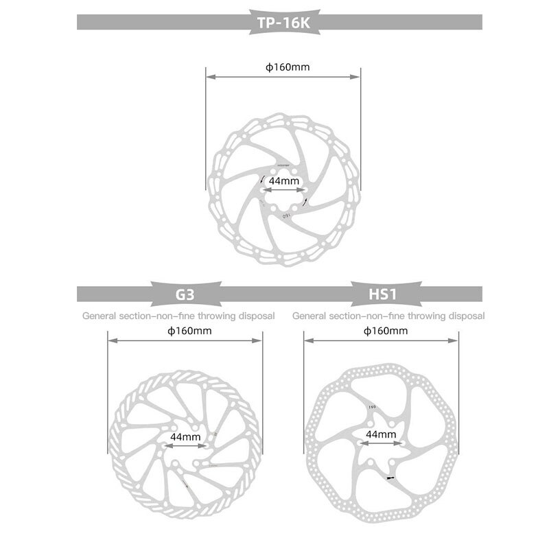 160/180/203mm cykel bremse skive rotor til mtb mountain road  g3/hs1 bremse rotorer skive 6 blots mtb &  hs1 bremse skive bremse