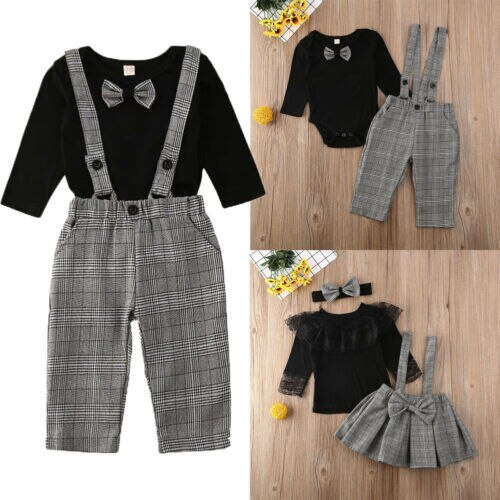 Baby Kids Baby Jongen Fashon Kleding Set Bijpassende Kleding Broertje Romper Algehele Grote Zus Rok Outfits Set 0-6 Jaar