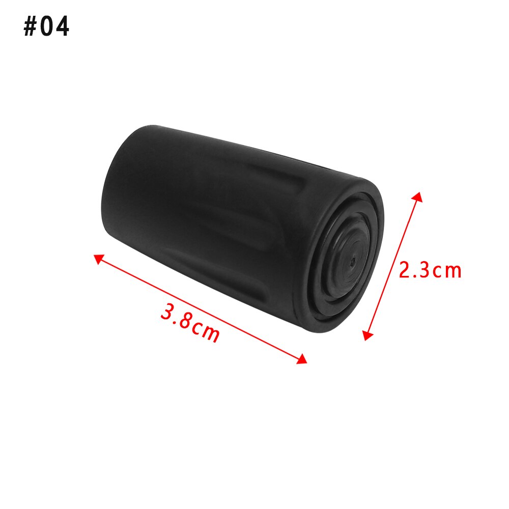 Bastones nórdicos para caminar, 1 unidad de puntas de bastón, accesorios de alpinismo para senderismo, bastones ajustables protectoras para la cabeza: 4