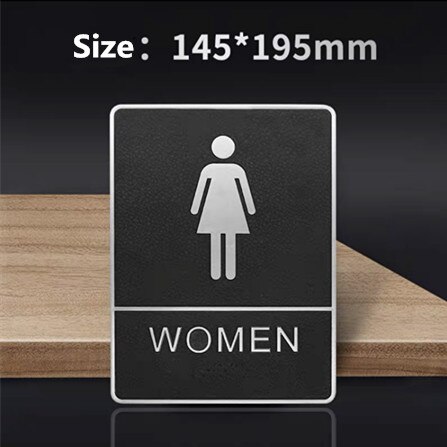 Mannen En Vrouwen Wc Doorplate Borden Creatieve Wc Muur Teken Decor Deur Wc Bewegwijzering Pictogram Deur Wc Teken plaat: 2