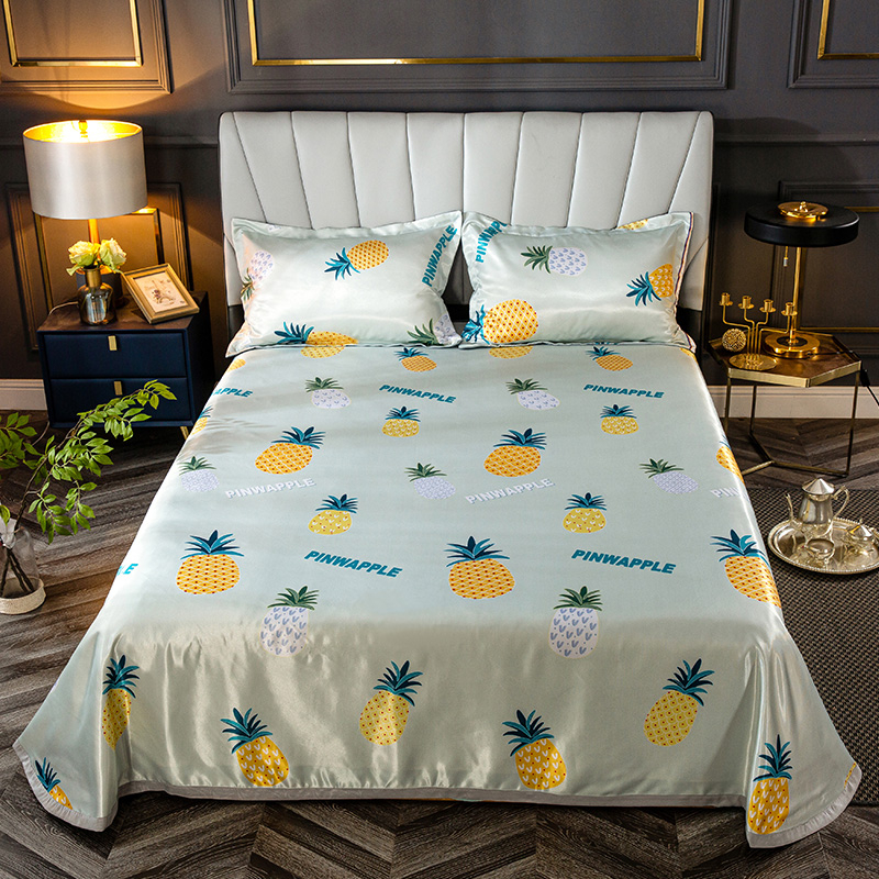 Verano Cool Sleeping Bed sábana 230x250cm aguacate impreso suave transpirable cama Mat colchones cubierta para adultos niños w/2 funda de almohada: Model 2