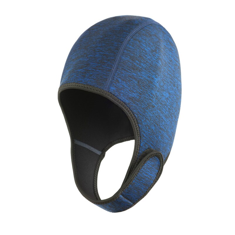 Diving Cap - Waterproof & Elastic - Sun Protection for Surfing, Swimming, Diving - Adjustable Headwear: Dark Blue