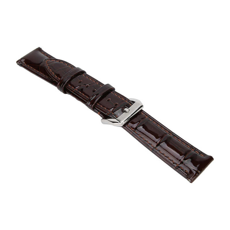 Unisex Adjustable PU Leather Watch Band Strap Watch Repair Replacement Part 18mm