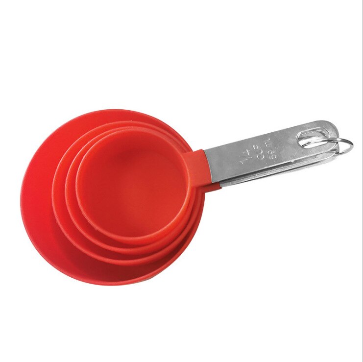 herramientas y gadgets cocina cocina accesorio cuchara medidora vaso medidor cucharas medidoras cocina tazas Utensilios de cocina para medir Peso Corporal, juego de cucharas, taza de acero inoxidable, Bascula Digital: Rojo